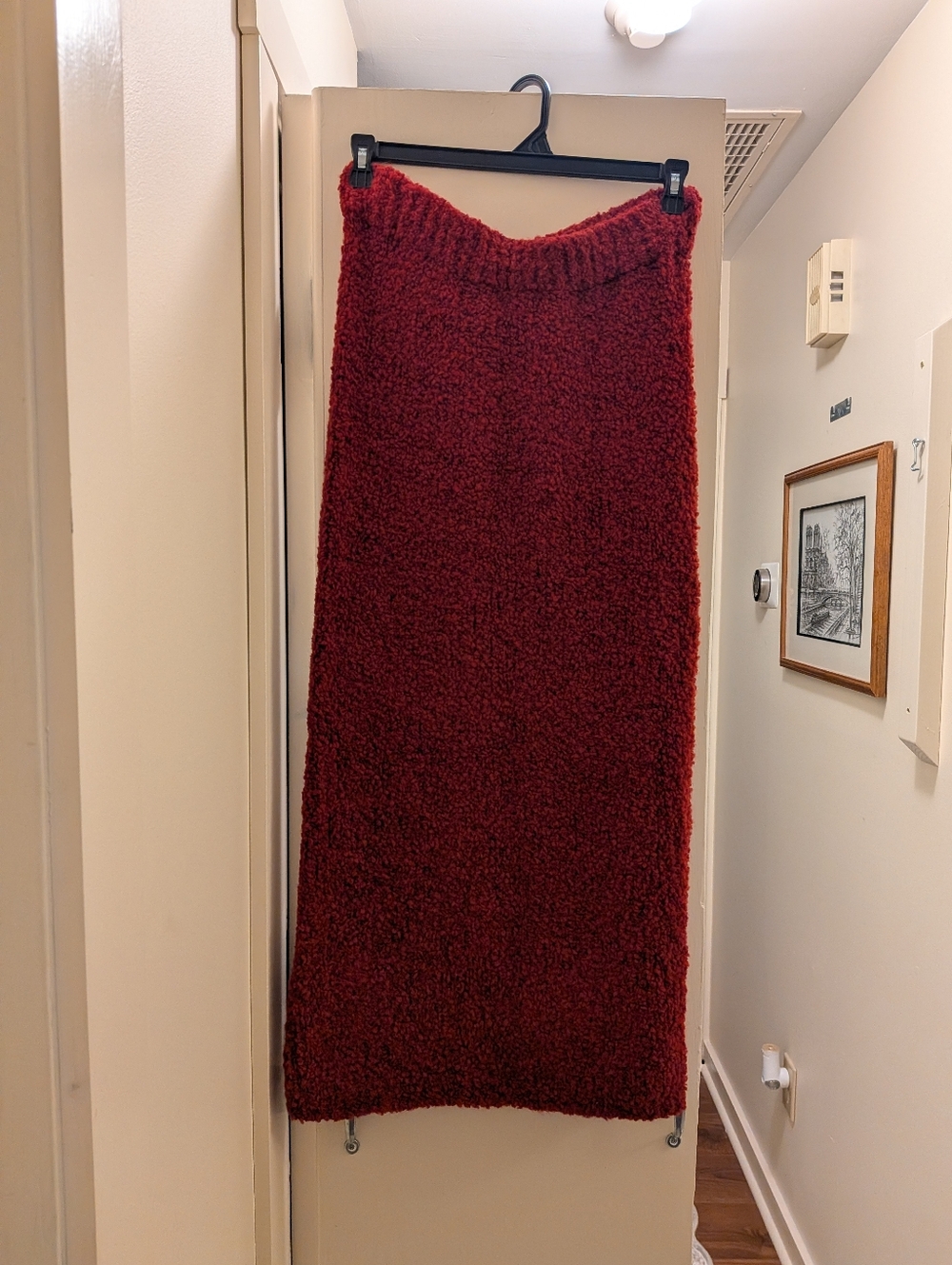 Scandal Italy Altair Teddy Skirt in Red Large